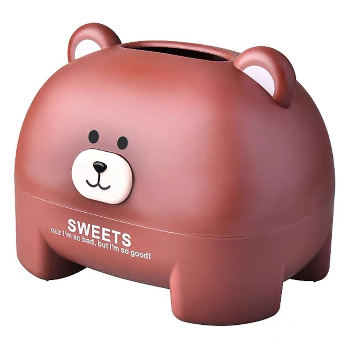 GENERICO - Servilletero Grande De Oso Kawaii 16x14cm MARRON