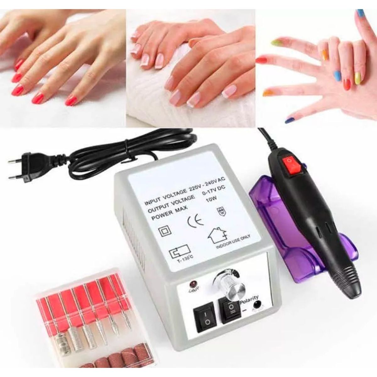 GENERICO - Maquina Torno Uña Manicure Pedicure Pulidor Eléctrico