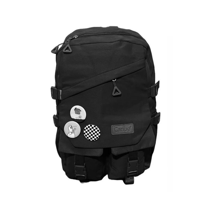 GENERICO - Mochila Bolso Escolar Juvenil Impermeable Gran Capacidad Negro