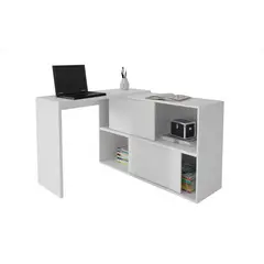 VE MUEBLES - Escritorio Esquinero Maca Blanco