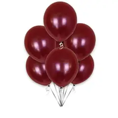 GENERICO - Globos Latex 25 Cm 50 Unidades Color Vino