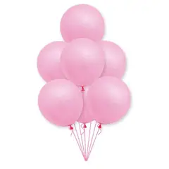 GENERICO - Globos Latex 25 Cm 50 Unidades Color Rosa