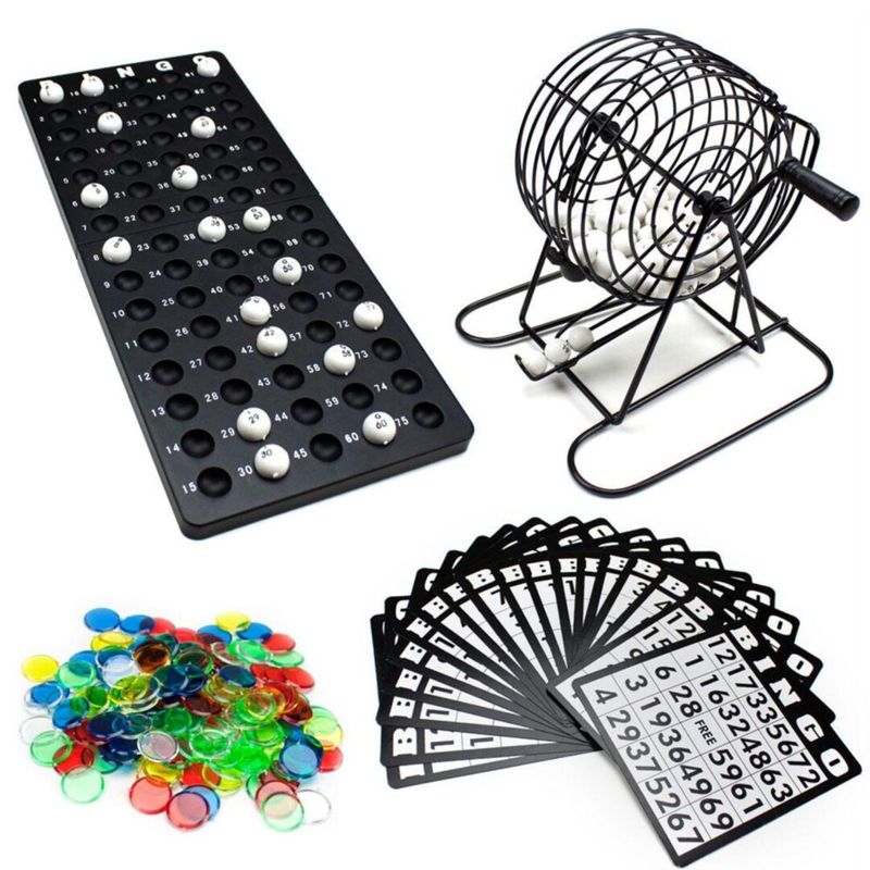 INVENCIBLE - BINGO METALICO TOMBOLA BOLAS FICHAS  AR46