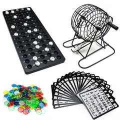 INVENCIBLE - BINGO METALICO TOMBOLA BOLAS FICHAS AR46