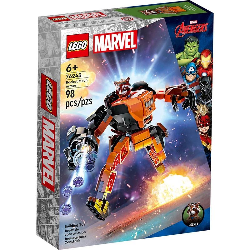 LEGO - Lego Super Heroes Armadura Robótica D Rocket 76243 98 Piezas