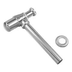 TAUMM - Sifón De Lavatorio Metálico De 1 1/4 Tubo De 25 Cm De Largo