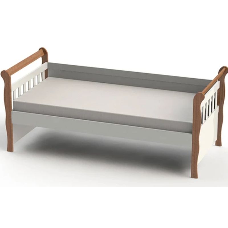 KIDSCOOL - CAMA CUJA BLANCO CAFÉ JULIA