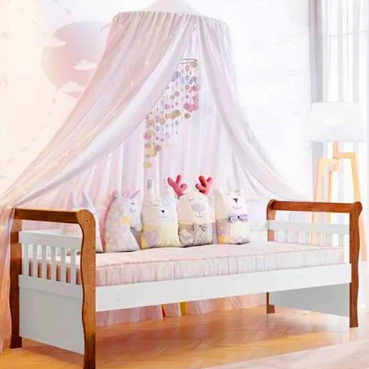 KIDSCOOL - CAMA CUJA BLANCO CAFÉ JULIA