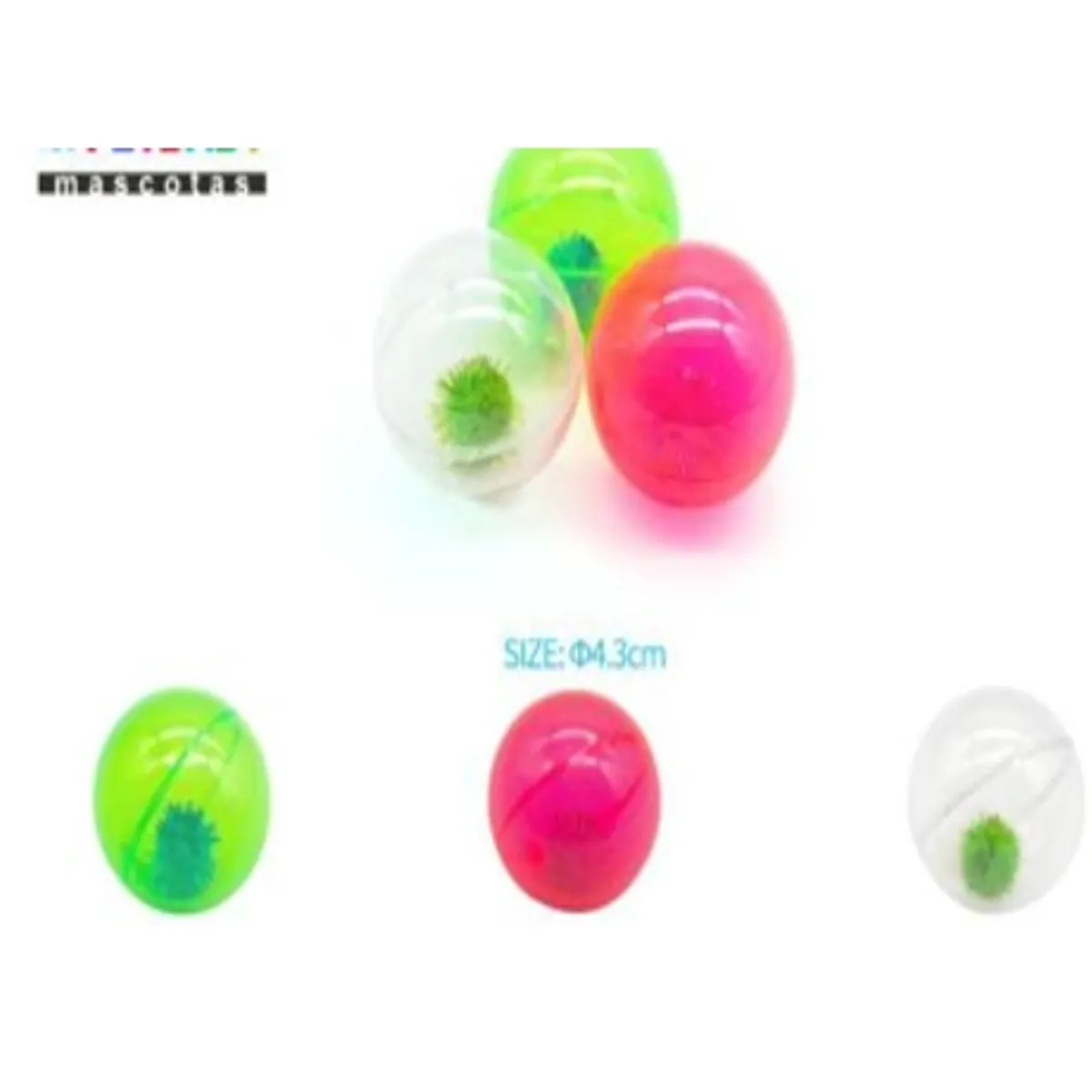 GENERICO - Juguete Para Gato Pelotita Colores Surtidos 4cm