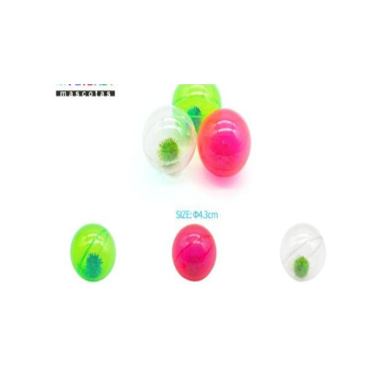 GENERICO - Juguete Para Gato Pelotita Colores Surtidos 4cm