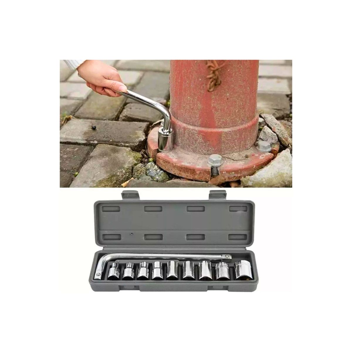 GENERICO - Caja Herramientas Set Juegos De Llaves De Tubo Hexagonales
