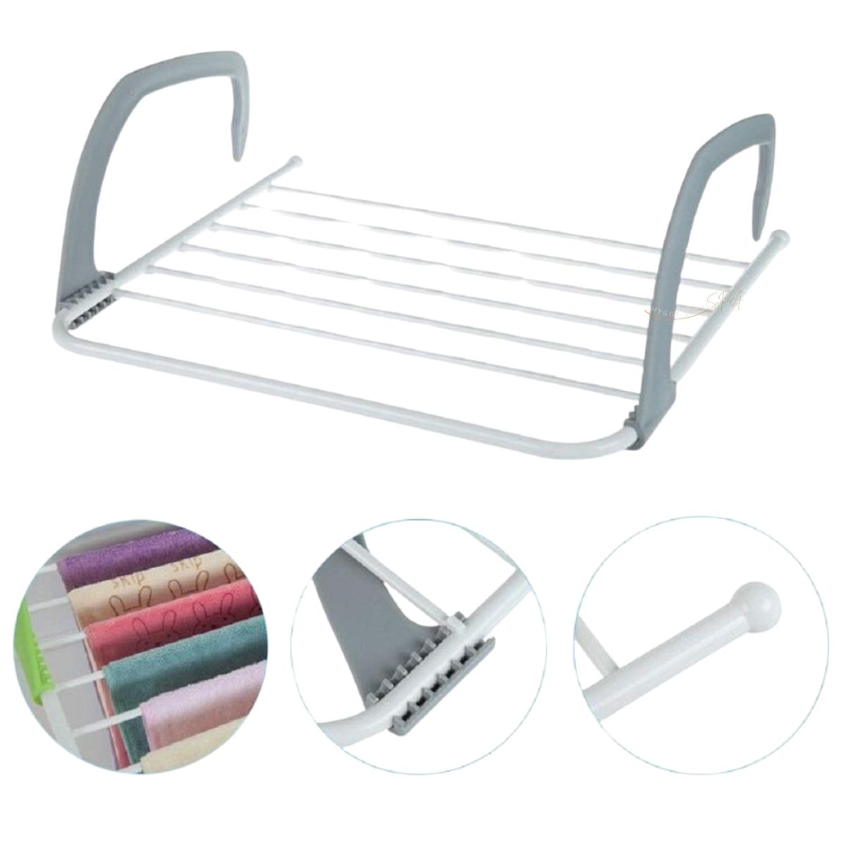 GENERICO - Tendedero Secador De Ropa Plegable Colgador Para Balcon