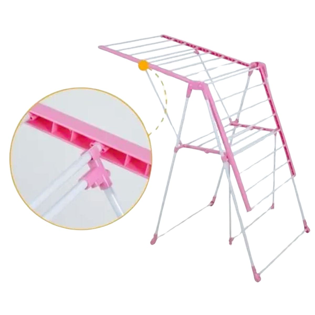 GENERICO - Tendedero De Ropa Plegable Rosado