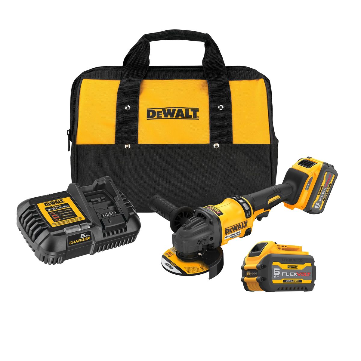 DEWALT - Kit Esmeril Angular 4-1/2" - 5" + accesorios DEWALT DCG418T2-B2