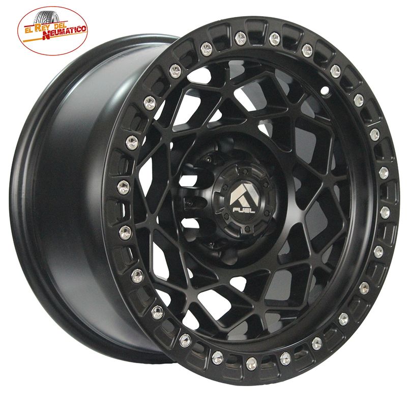 GENERICO - Juego 4 llantas 17x9" 6x139.7 OFF-12 CB110-Rey Del Neumático