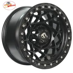 GENERICO - Juego 4 llantas 17x9" 6x139.7 OFF-12 CB110-Rey Del Neumático