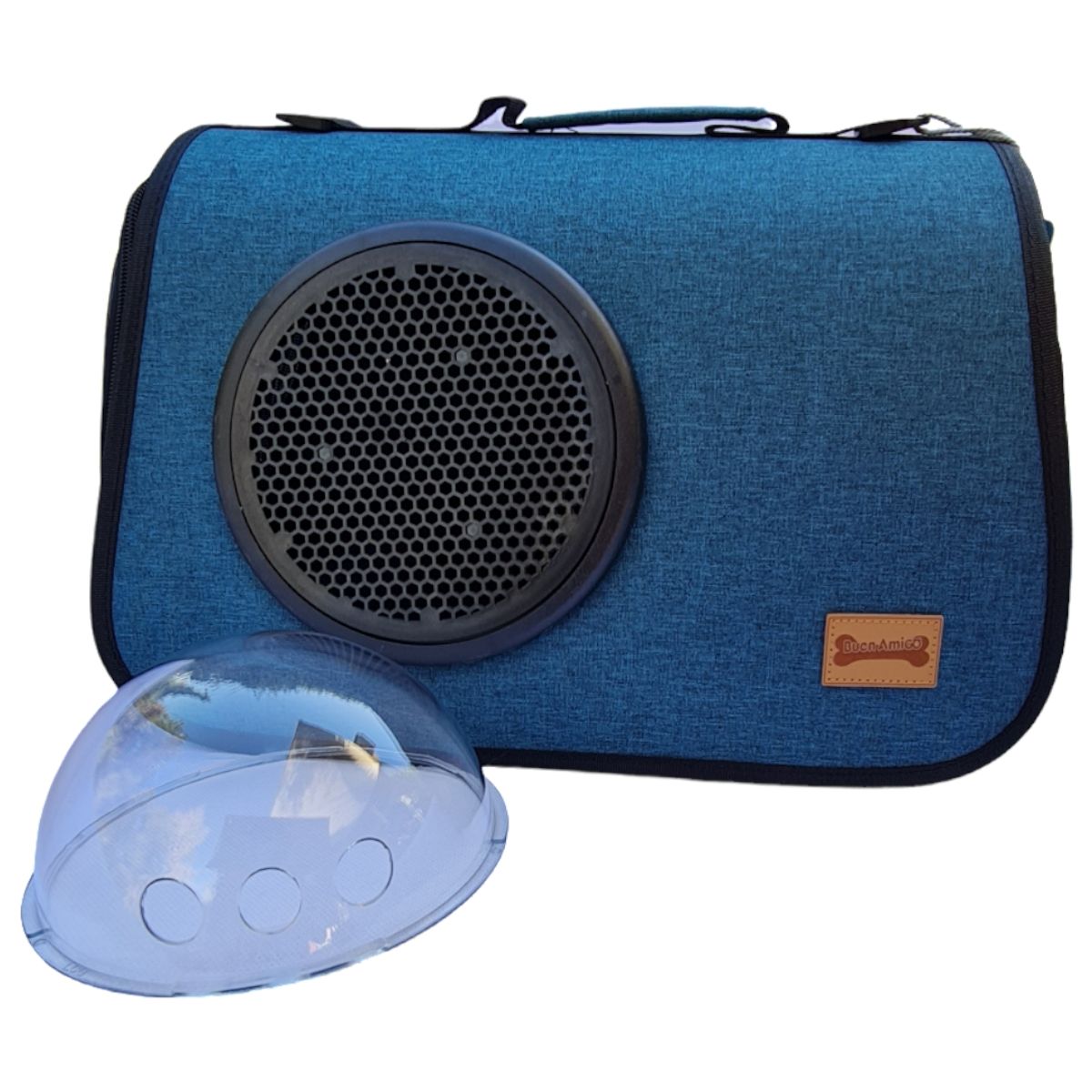 GENERICO - Transportador Cúpula para mascotas Petróleo