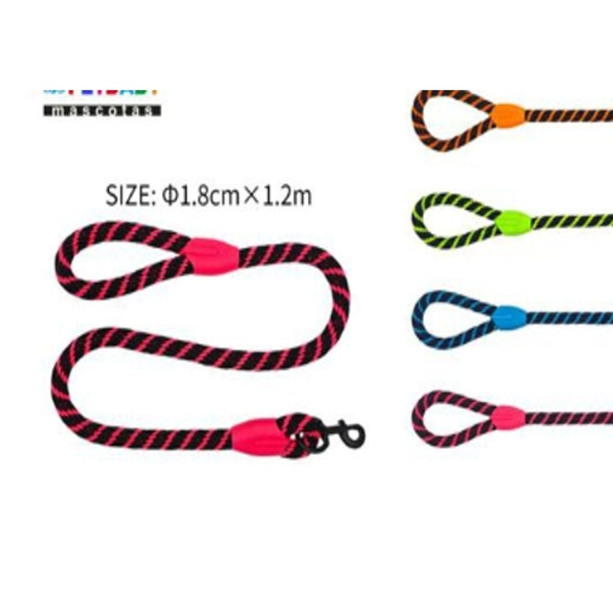 GENERICO - Correa Redonda Para Perro Azul 1cmx1metro