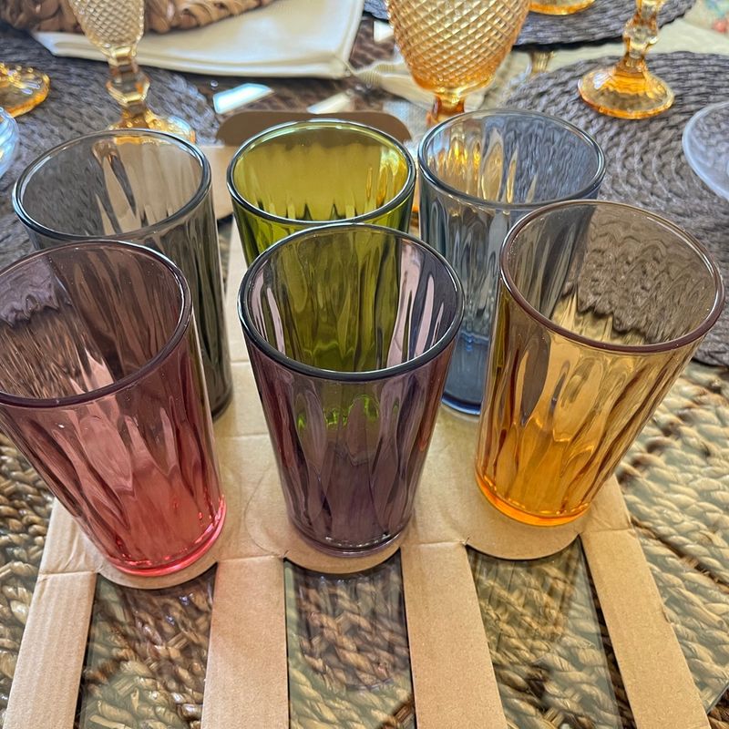 GENERICO - Pack de 6 Vasos de Colores