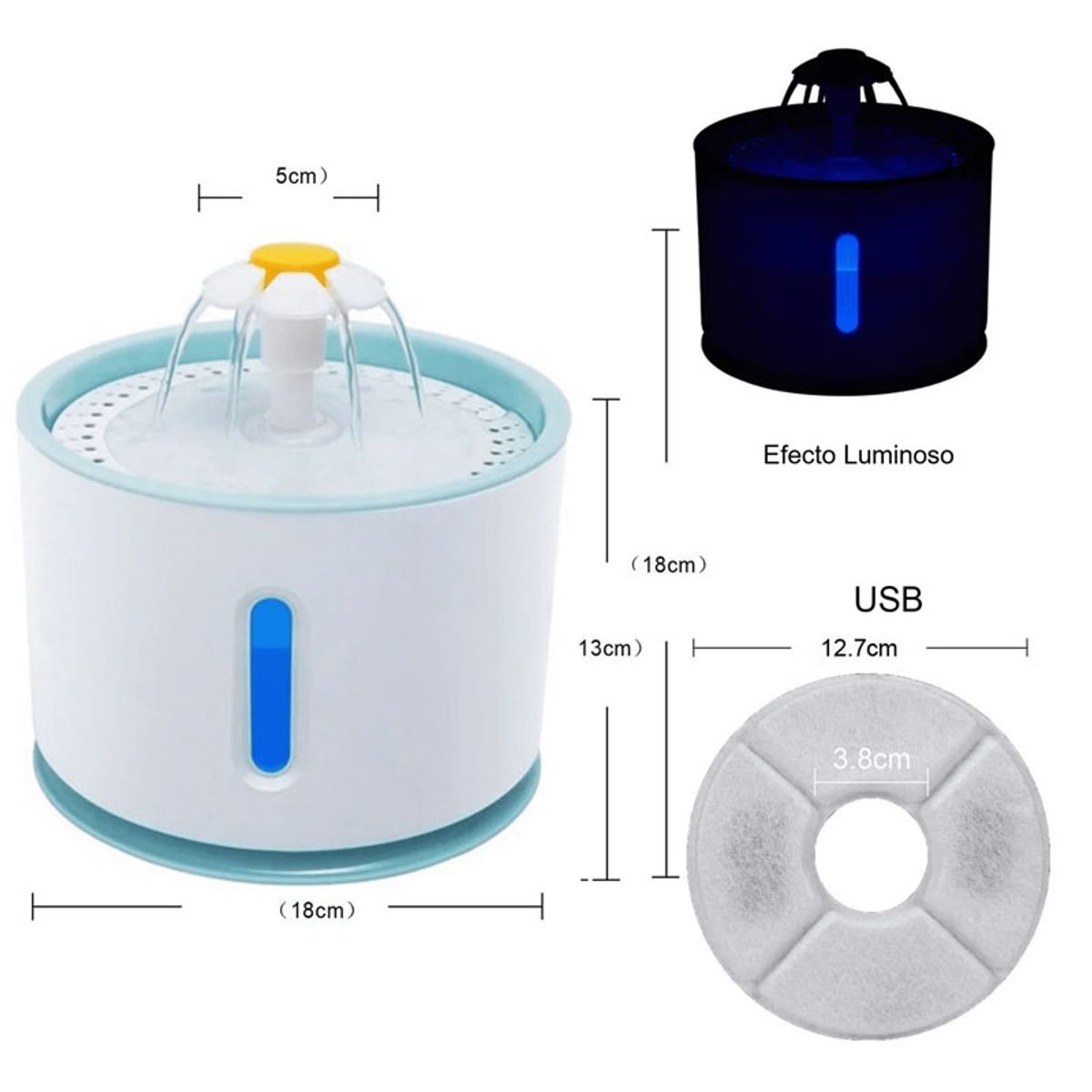 GENERICO - Bebedero Eléctrico Para Perros y Gatos - 24L