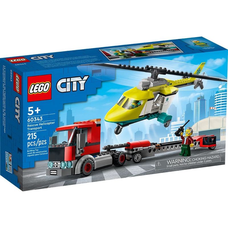 LEGO - Lego  Transporte Del Helicóptero De Rescate  60343