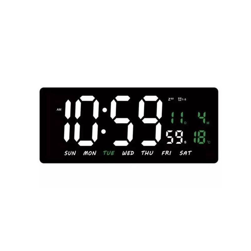OEM - RELOJ DIGITAL DE PARED MODERNO CON CALENDARIO