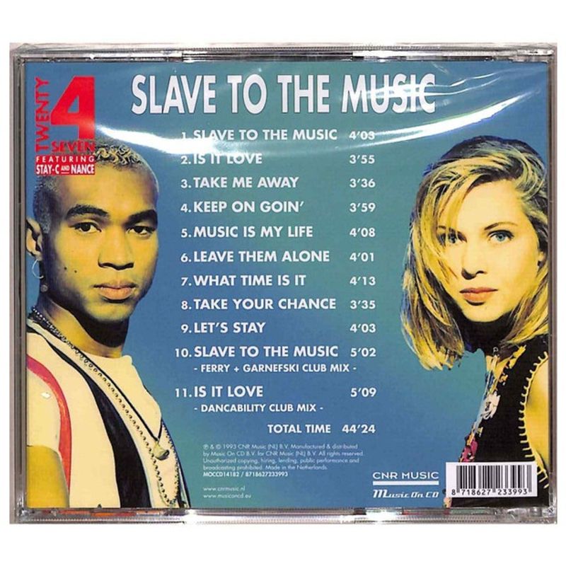 HITWAY MUSIC - TWENTY 4 SEVEN - SLAVE TO THE MUSIC - CD HITWAY MUSIC
