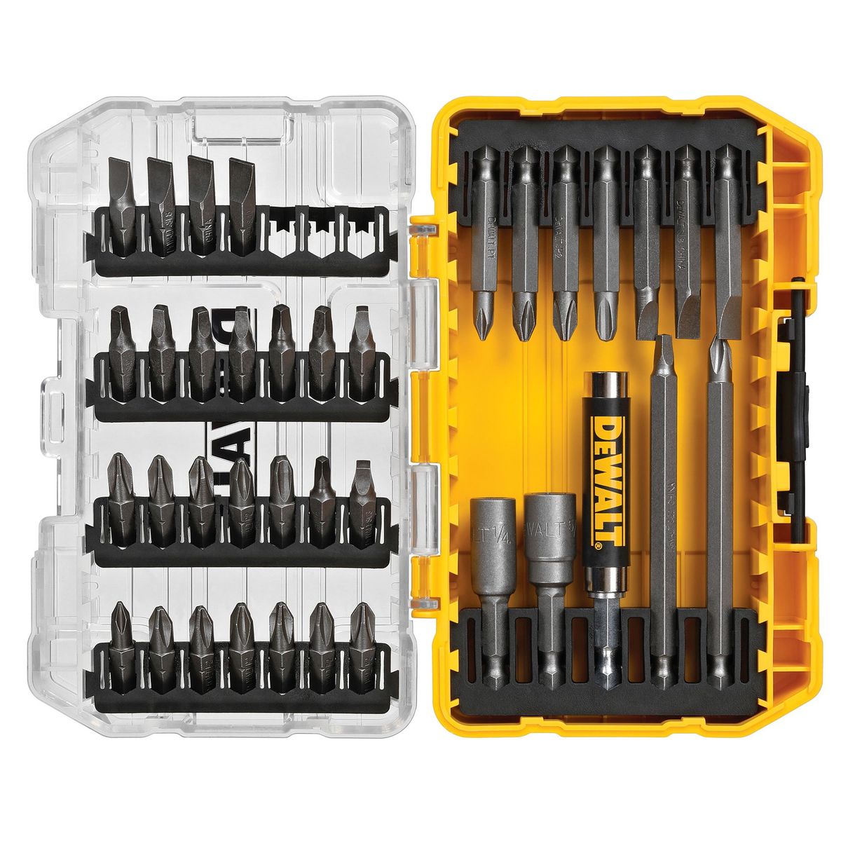 DEWALT - Set de 37 piezas con guía magnética DEWALT DW2163