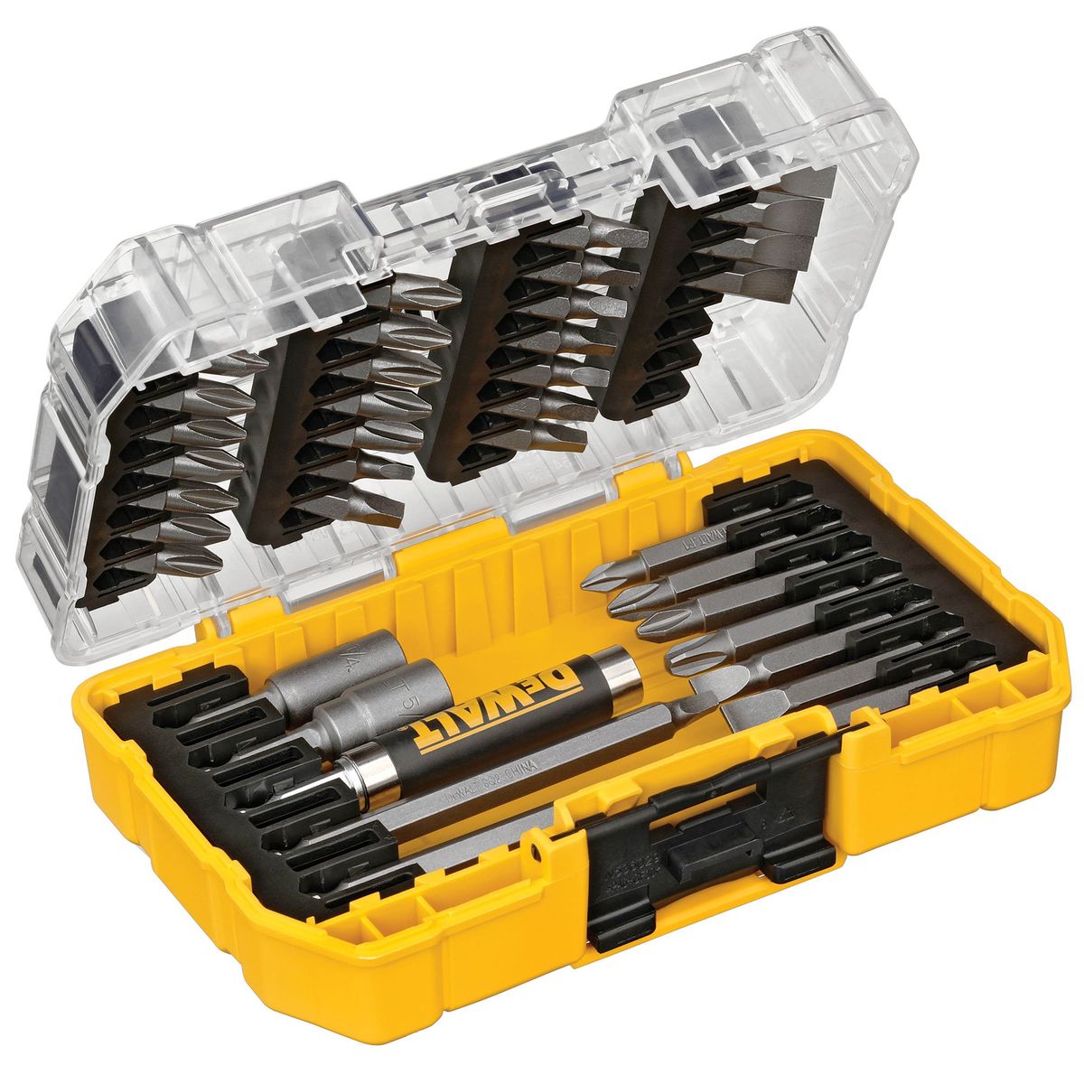 DEWALT - Set de 37 piezas con guía magnética DEWALT DW2163