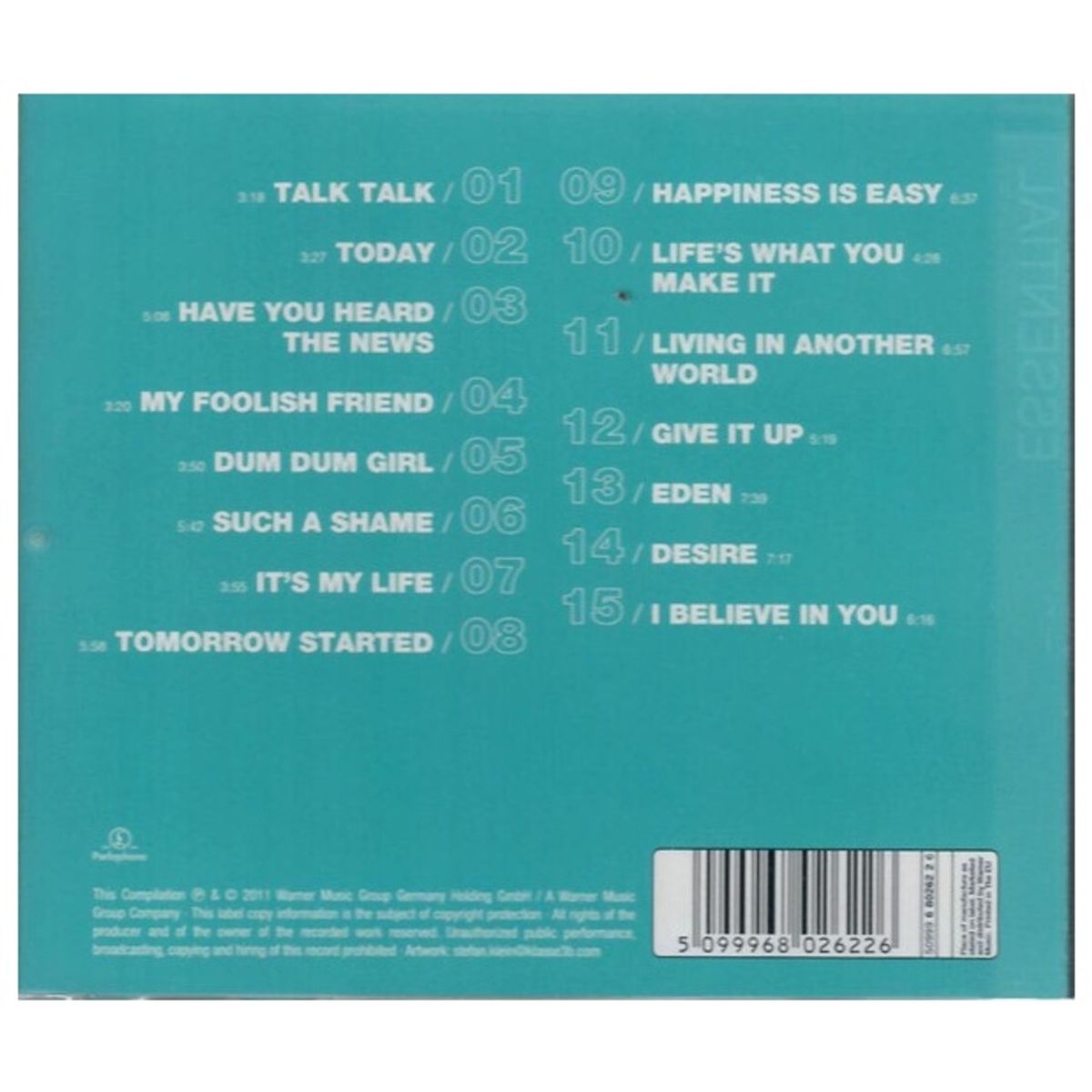 HITWAY MUSIC - TALK TALK - ESSENTIAL - CD HITWAY MUSIC