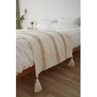 Piecera Bordadas con Pompones 2plazas