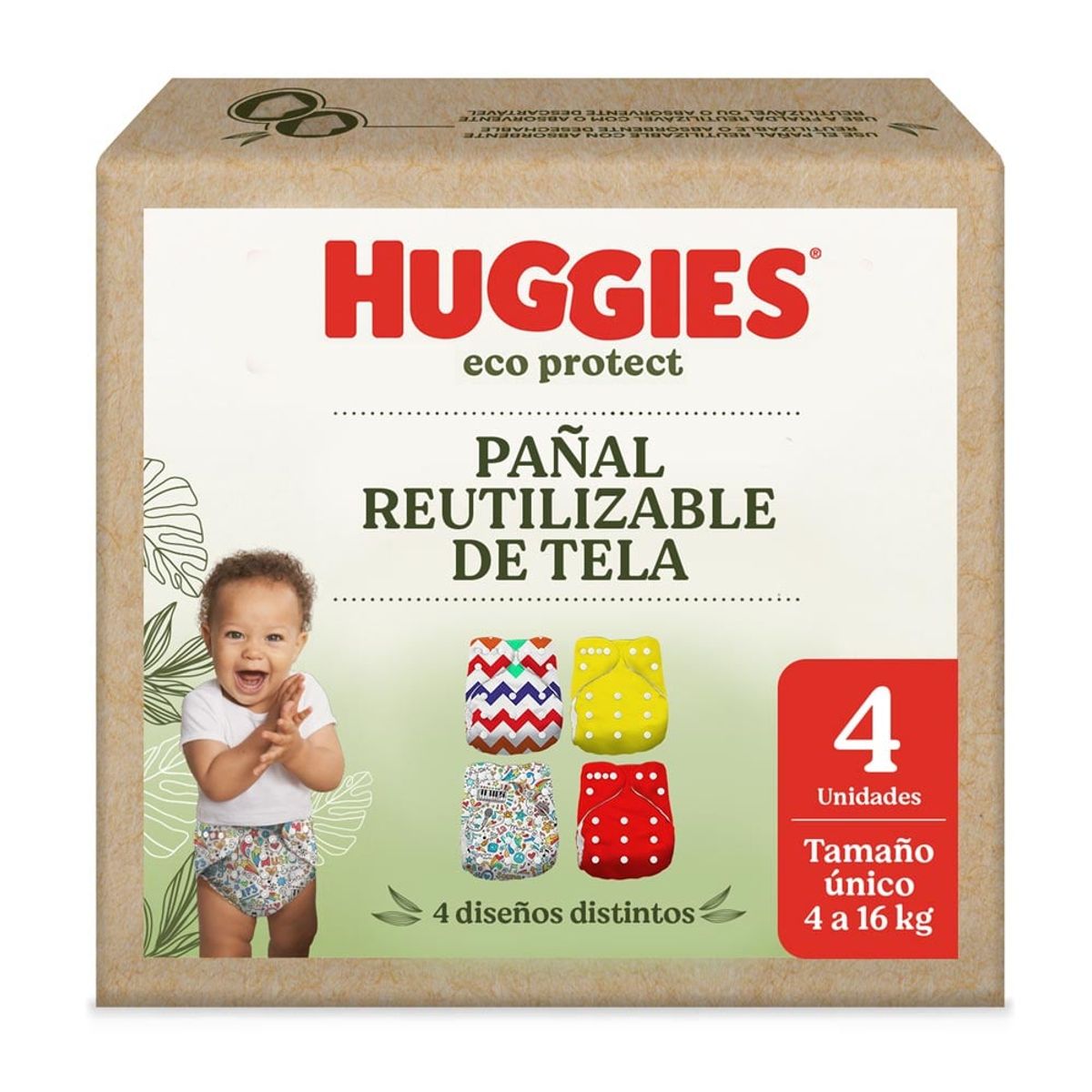 HUGGIES - Pañal Reutilizable Huggies Eco Protect 4 un