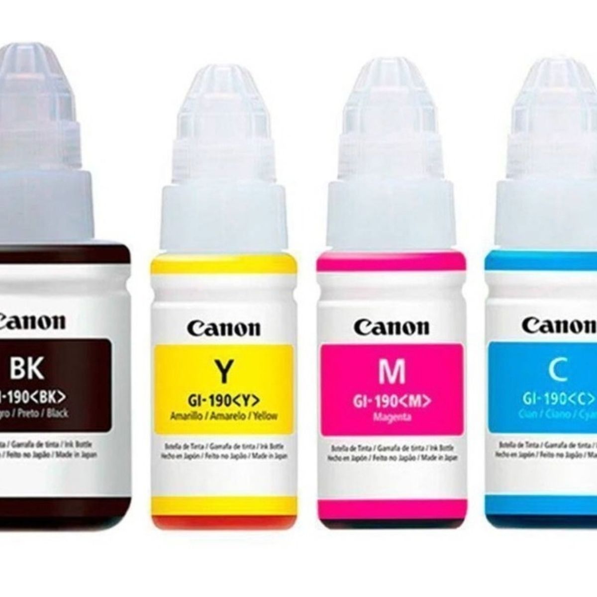 CANON - Tinta Canon Original Pack Gi-190 Bk C Y M G2100 G3110 G4100