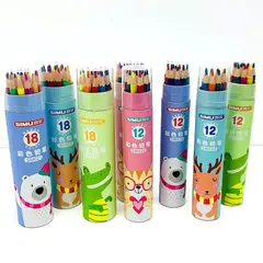 GENERICO - Lápices de Colores Set de 18 Piezas Estuche Kawaii Lápiz