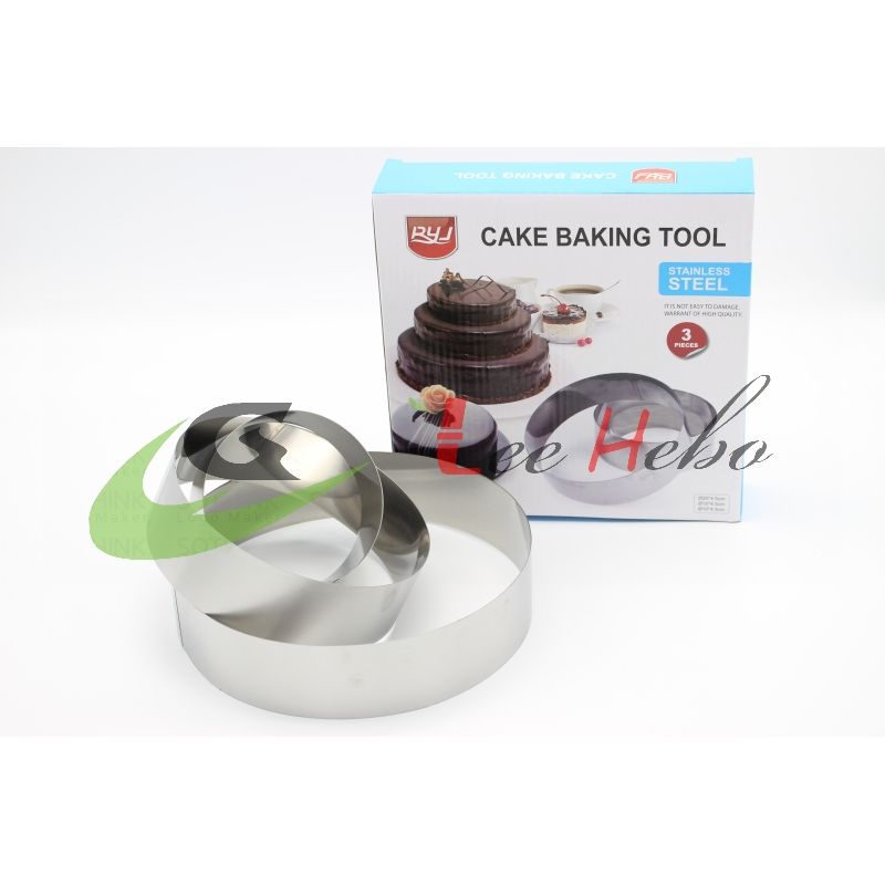 GENERICO - Moldes Timbal Cortador 3pcs Circulo Metal Reposteria Cocina