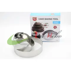 GENERICO - Moldes Timbal Cortador 3pcs Circulo Metal Reposteria Cocina