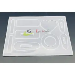 GENERICO - Molde Silicona Para Resina Aretes O Colgantes