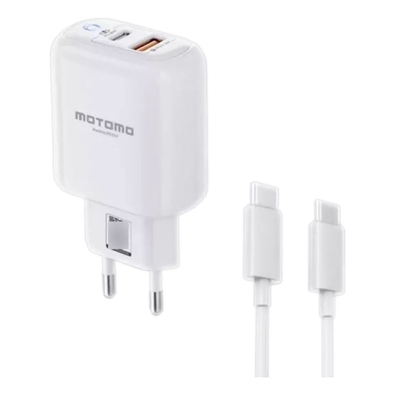 MOTOMO - Cargador De Pared Pd010 Tipo C A Tipo C 20w Pa008