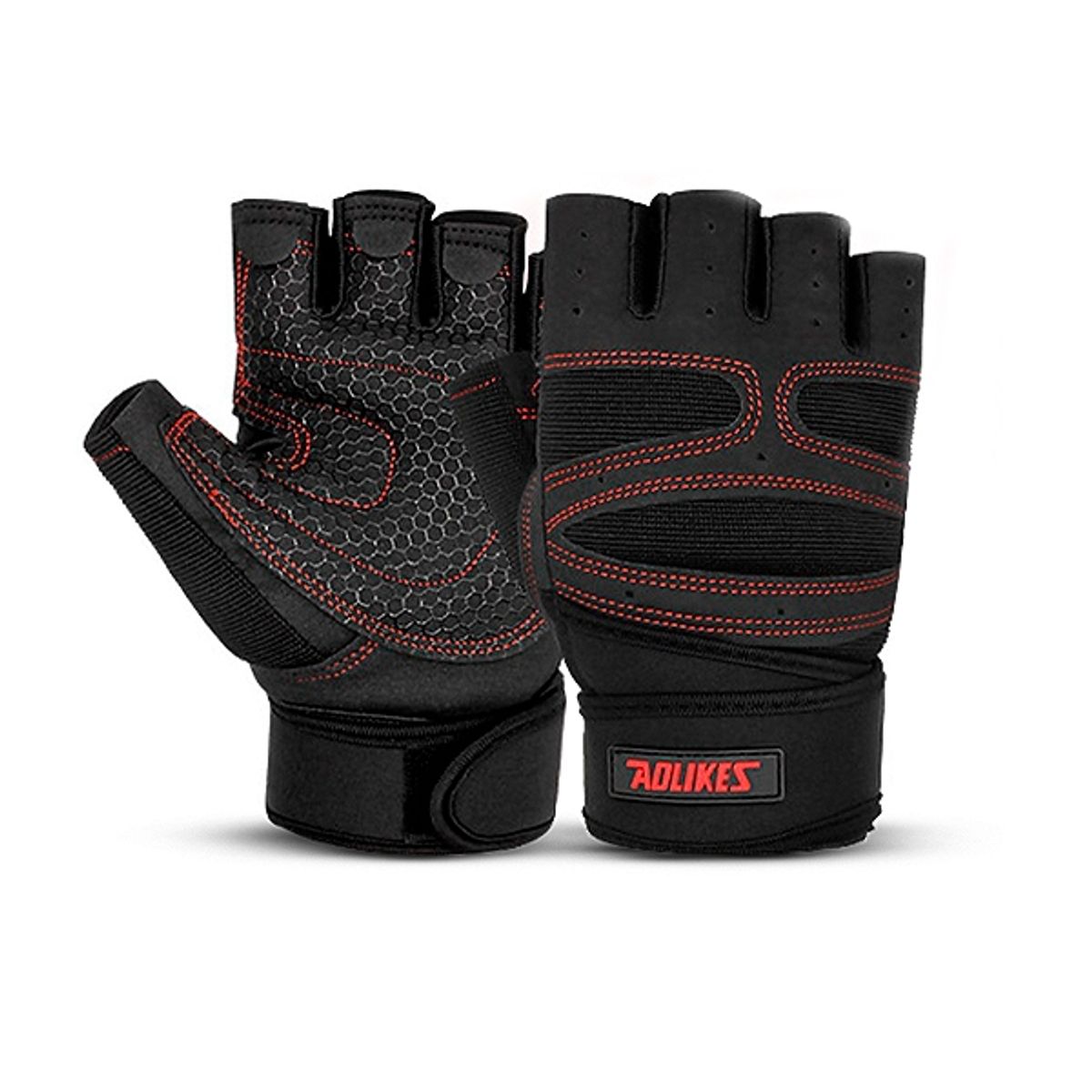 GENERICO - Guantes Pesas Aolikes Dedos Abiertos Antideslizantes A-109