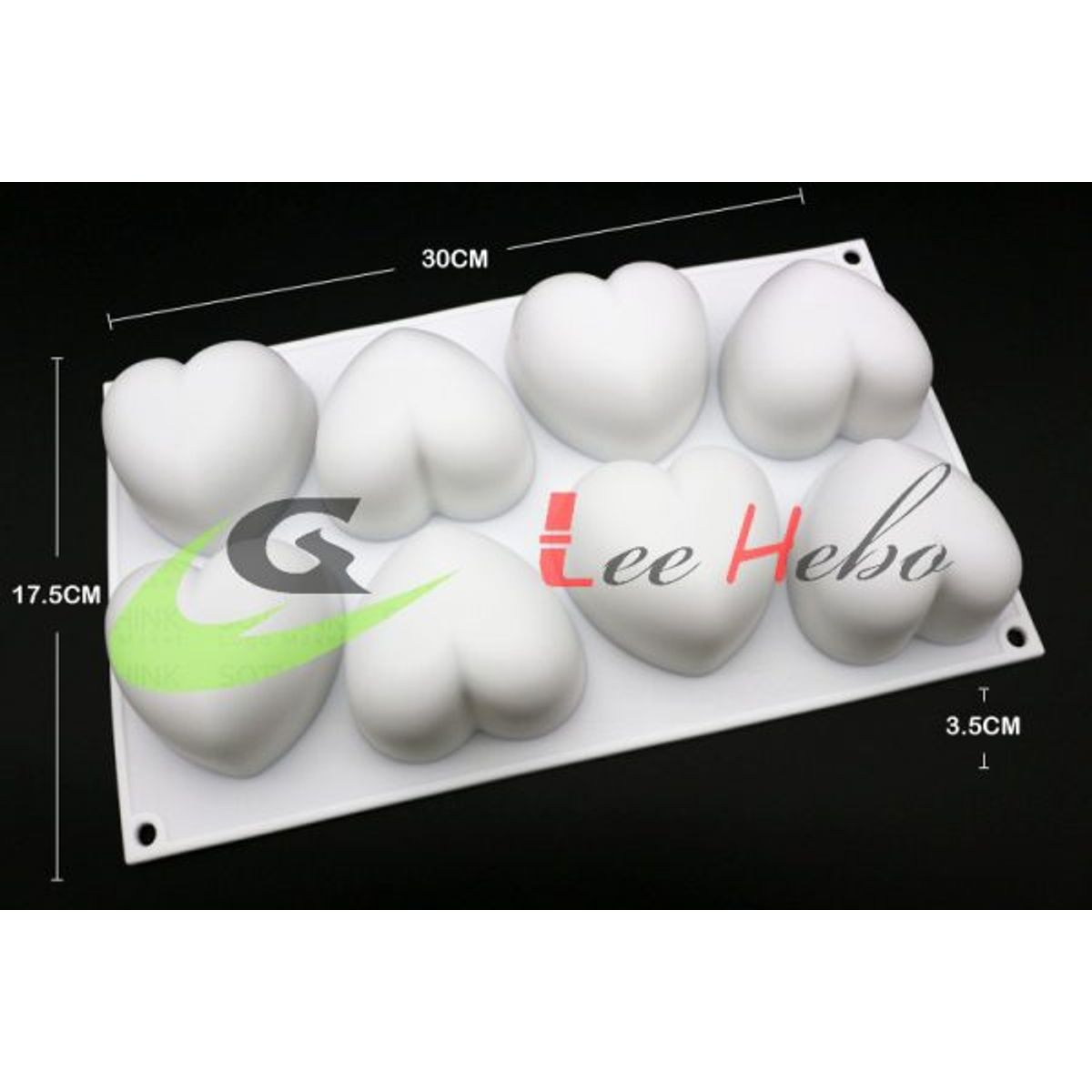 GENERICO - Molde Silicona Reposteria Corazones