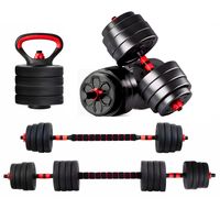Mancuernas 30 kg Set Ajustable a Barra 3 En 1