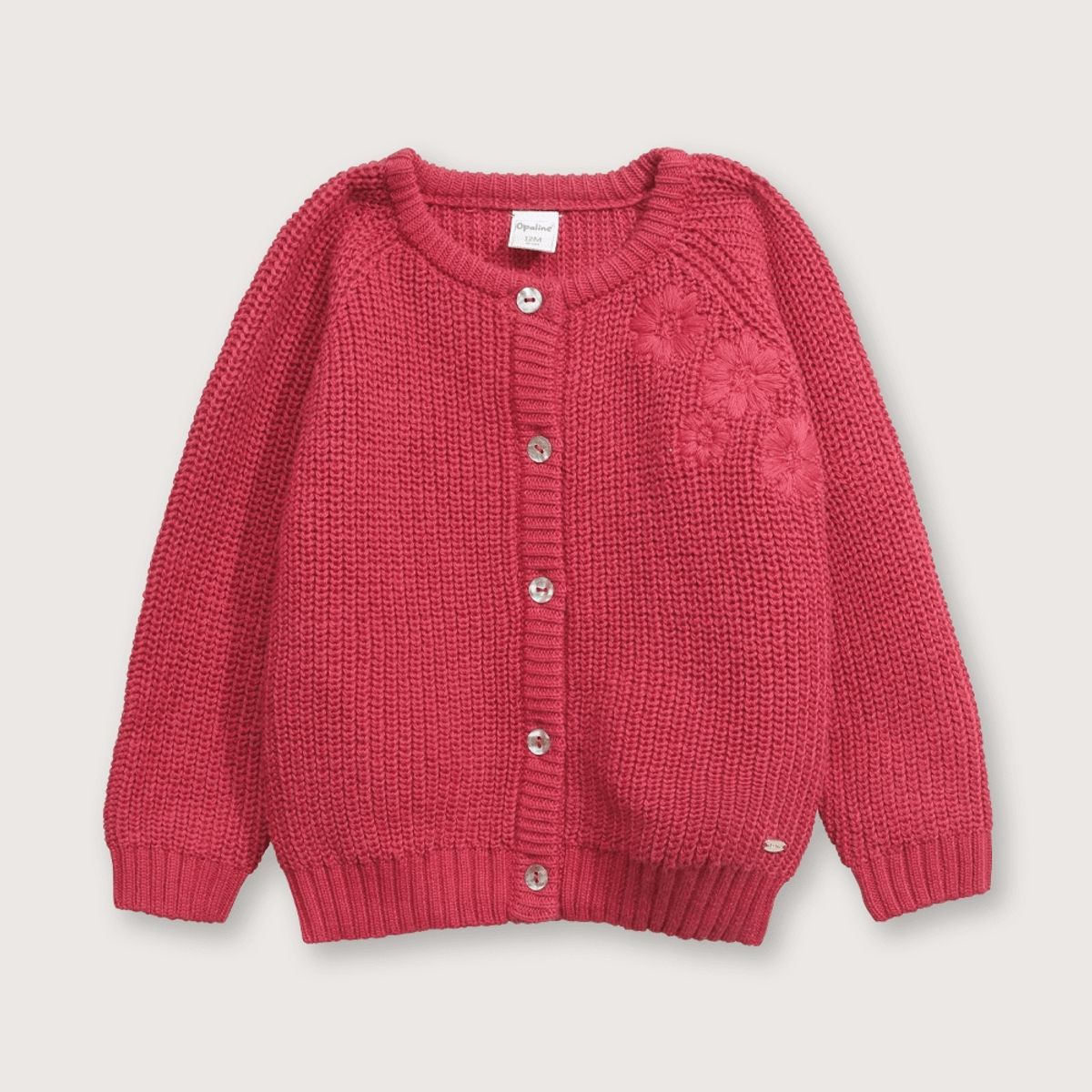 OPALINE - Chaleco Niña Rosa Oscuro 38483 Opaline