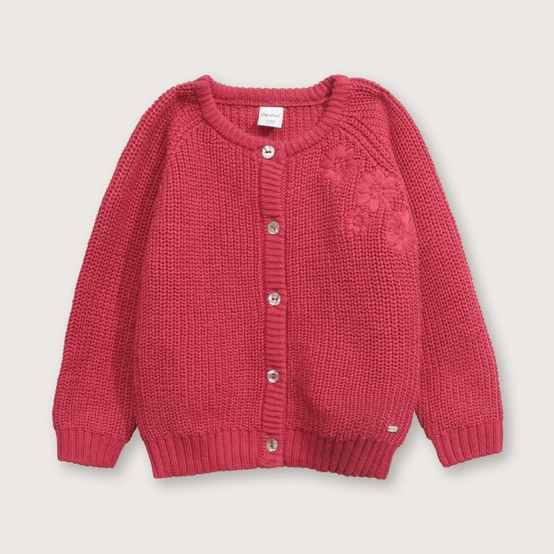 OPALINE - Chaleco Niña Rosa Oscuro 38483 Opaline