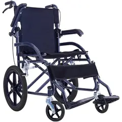 GENERICO - Silla De Ruedas Geriátrica Plegable Apoya Brazos Abatibles