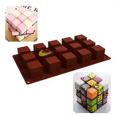 GENERICO - Molde Silicona Silicona Para Chocolate Cubos