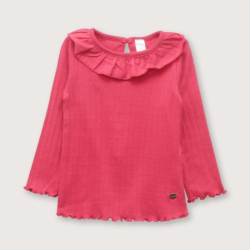 OPALINE - Polera Niña Rosa Oscuro 38535 Opaline