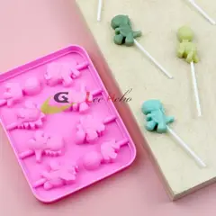 GENERICO - Molde Silicona Silicona Para Chocolate Dinosaurios