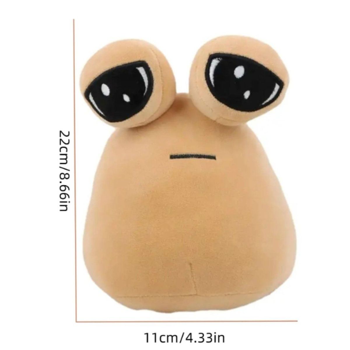 GENERICO - Peluche Alien Pou 22cm Viral TikTok The Maw Anime Juguete