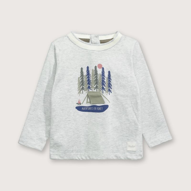 OPALINE - Polera Niño Gris 38544 Opaline