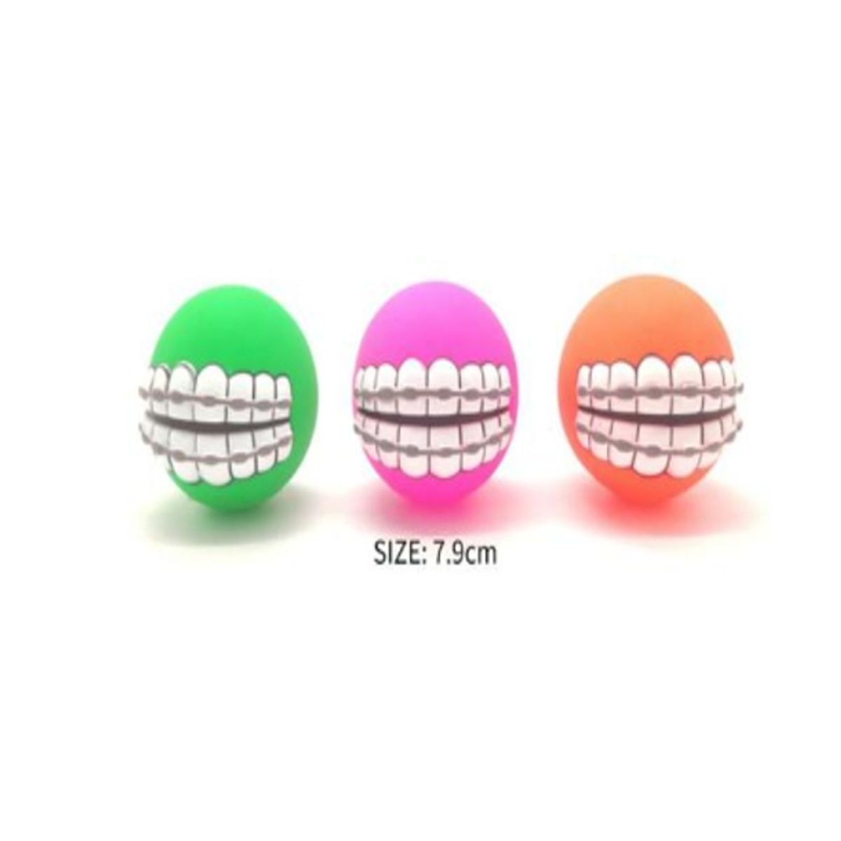 GENERICO - Pelota Juguete Para Perros Colores Surtidos Diseño Dientes